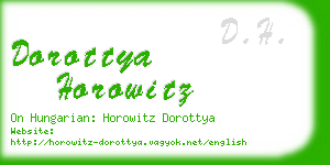 dorottya horowitz business card